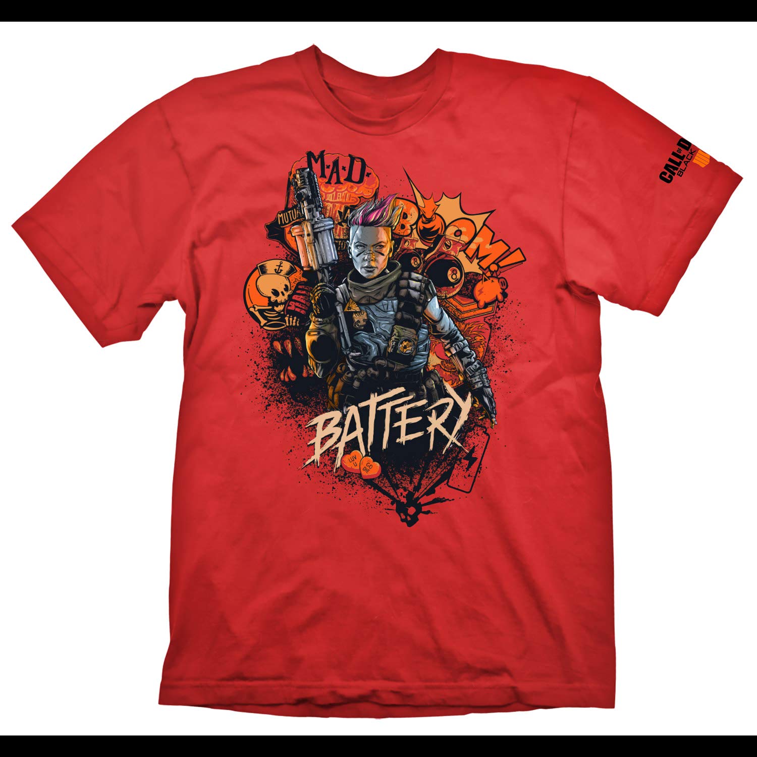 Call of Duty: Black Ops 4 T-Shirt "Battery Red" L