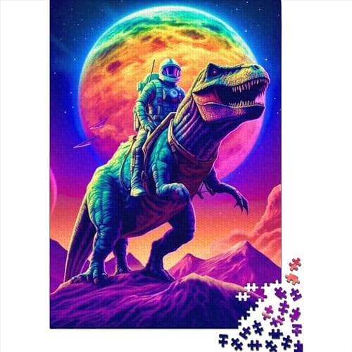 Erstaunliche Dinosaurier-Puzzles für Erwachsene und Teenager, 1000-teiliges Puzzle für Erwachsene und Teenager, Lernspiele, Heimdekorationspuzzle. 75 x 50 cm