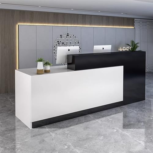 Gvqng Empfangstresen, Empfangstresen, Moderner Verkaufstresen, Empfangstresen Mit AbschließBaren Schubladen, FüR KassenbüRo/SchöNheitssalon/Lobby,19,120 * 60 * 100cm