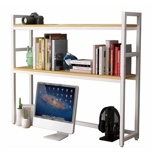 Schreibtisch-Bücherregal für Computertische, verstellbares Schreibtisch-Bücherregal, Metall-Organizer-Rack für Schreibtisch-Arbeitsplatten, offenes Schreibtisch-Aufbewahrungsregal, für Schreibtischr