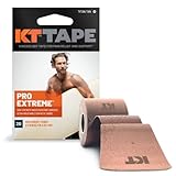 KT Tape Pro Extreme therapeutisches elastisches Kinesiologie-Tape, 20 vorgeschnittene 25,4 cm Streifen, 100% Synthetisches wasserbeständig, atmungsaktiv, Pro & Olympic Choice, Titan Tan