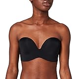 Wonderbra Damen Trägerloser BH Perfect Strapless BH Einfarbig, Schwarz (SCHWARZ 1001), 85D (Herstellergröße: 38D)