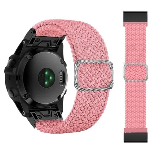 OPKDE Sport-Nylon-Armband für Garmin Fenix 6X 6 Pro 5X 5 7X 7 3HR Forerunner 935 Smart Watch, Schnellverschluss-Armband 26 mm 22 mm, 26mm Width, Achat