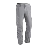 Maier Sports Tajo 2, Herren Wanderhose, Wasserabweisende Outdoorhose für Trekking und Hiking, Praktische Zipp-off-Funktion, PFC-frei, mSTRETCH pro 4 & Dryprotec, Grau, 28 (W42/L31)