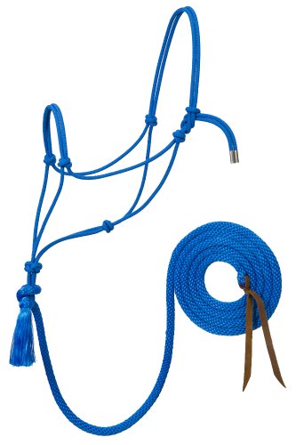 Weaver Leather Silvertip #95 Seilhalfter mit 3,65 m Leine, 35-9525-S4, blau, Average