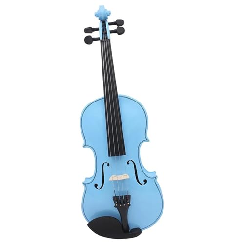 Standard Violine Blau 4/4 Violine Anfänger Akustik Violine Saiteninstrument Geige Set Mit Fall Bogen(Violin)