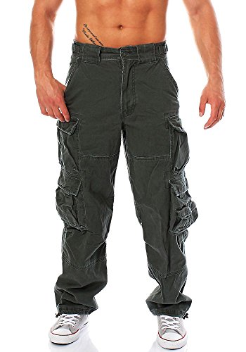 Jet Lag Herren Cargohose Hose 007 Loose-Fit Seitentaschen urban chic M/34