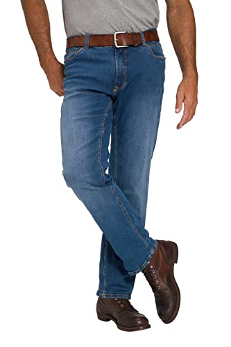 JP 1880 Herren große Größen bis 70, Jeans, 5-Pocket FLEXNAMIC®, super-elastischer Denim, Gerade geschnittenes Bein, schmalere Fußweite, Blue Stone 58 722849 91-58