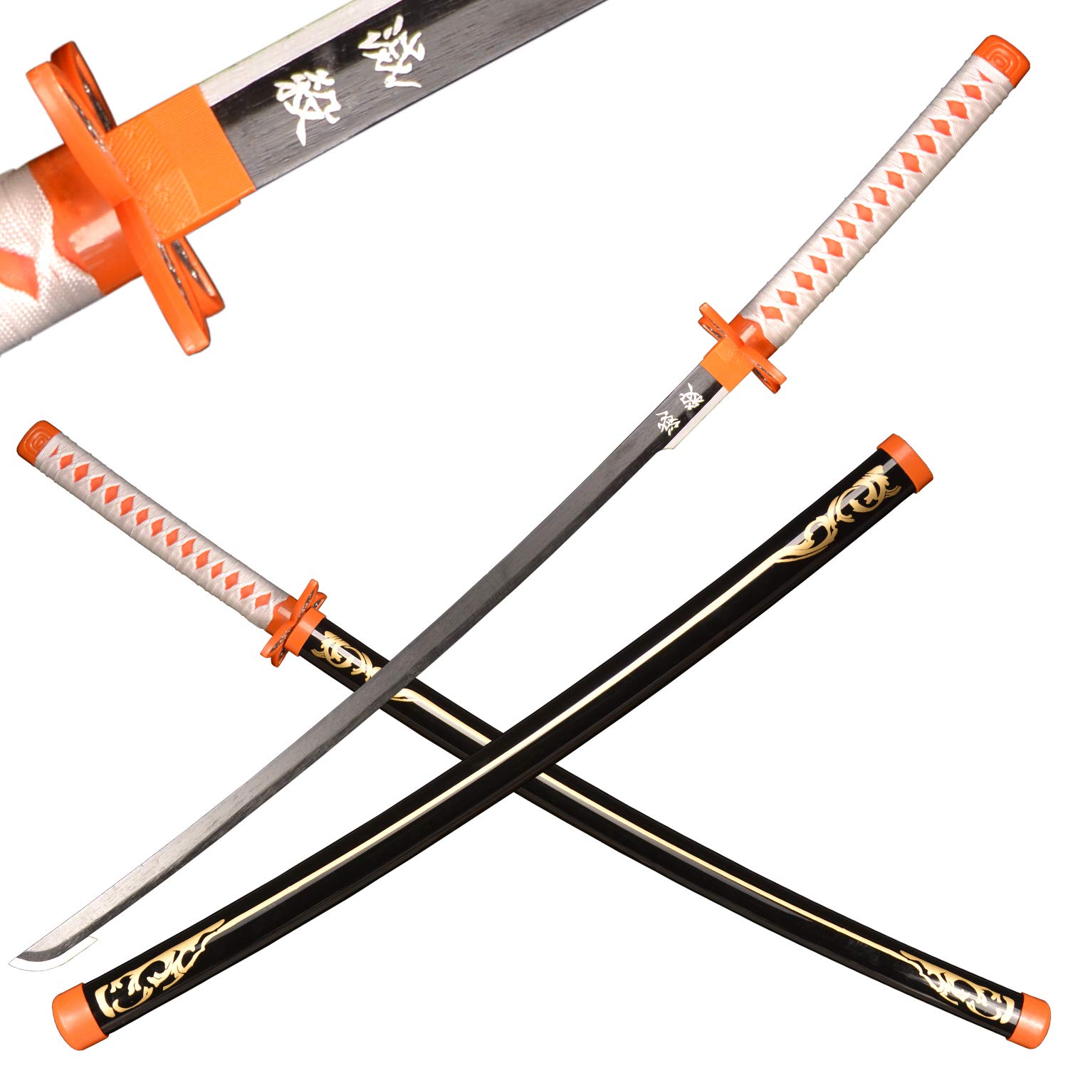 LQZJG Anime Bambus Schwert Cosplay Schwert,Kochou Kanae Nero Schwert Katana 103cm/40 Zoll