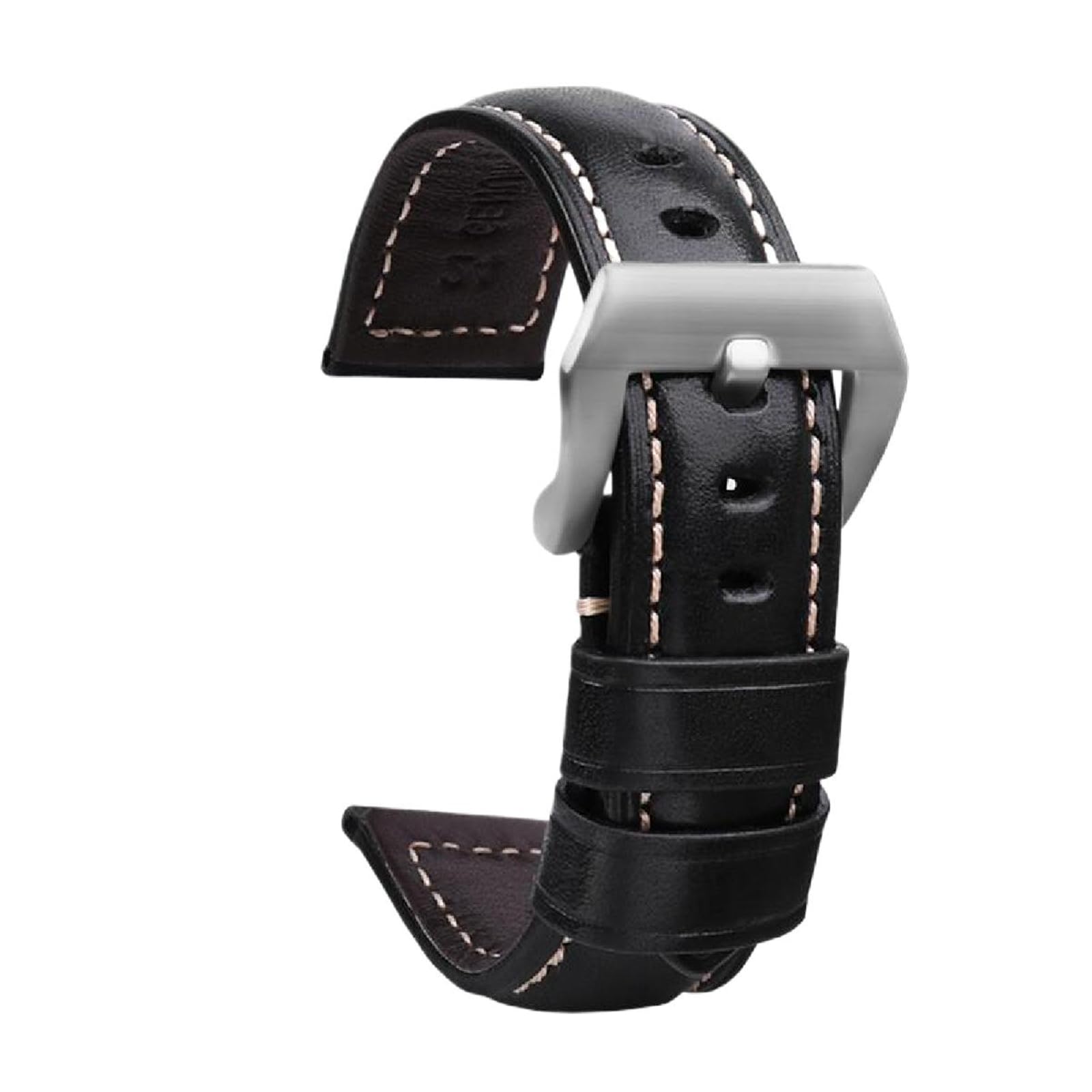 SpaRcz 22-26mm Uhrenarmband aus echtem Leder, Rindsleder mit Nadelschnalle, Uhrenzubehör, Farbe 13, 26mm