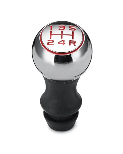 Schaltknauf Für Peugeot 106 206 306 406 107 207 307 407 Autozubehör 5-Gang-Auto MT Schaltknauf Hebel Schalthebel Griff Stick Shift knob(Red)