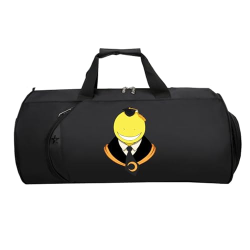 Assassinati-on Classro-om HandgepäCk Tasche, Reisetasche Tasche für Flugzeug Unter Sitzplatz, Weekender HandgepäCk Koffer füR Herren Und Damen Flugzeug(Black 7)