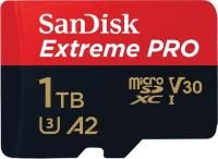 SanDisk 1 TB Extreme PRO microSDXC-Karte + SD-Adapter + RescuePRO Deluxe, bis zu 200 MB/s, mit A2 App Performance, UHS-I, Class 10, U3, V30