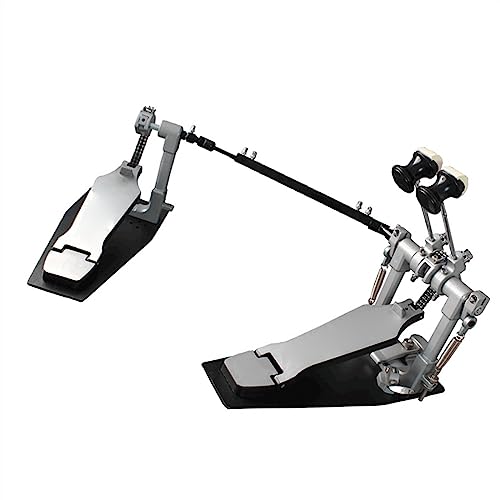 Drum Double Step Hammerpedal Double Chain Cam Double Pedal Zubehör Jazz Drum Step Hammer Bass drum-Pedal für Anfänger