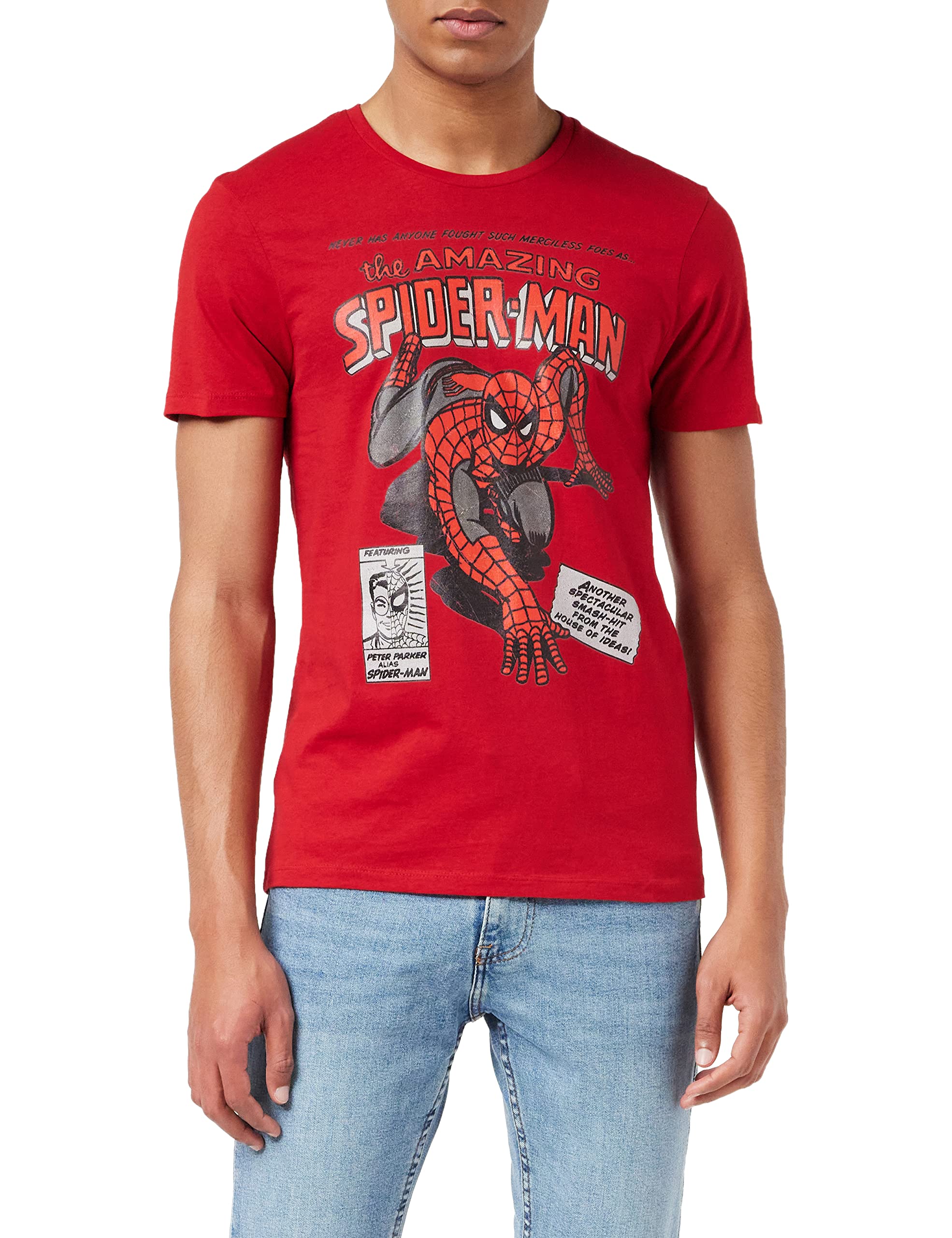 cotton division Herren MEMARCOTS100 T-Shirt, rot, S