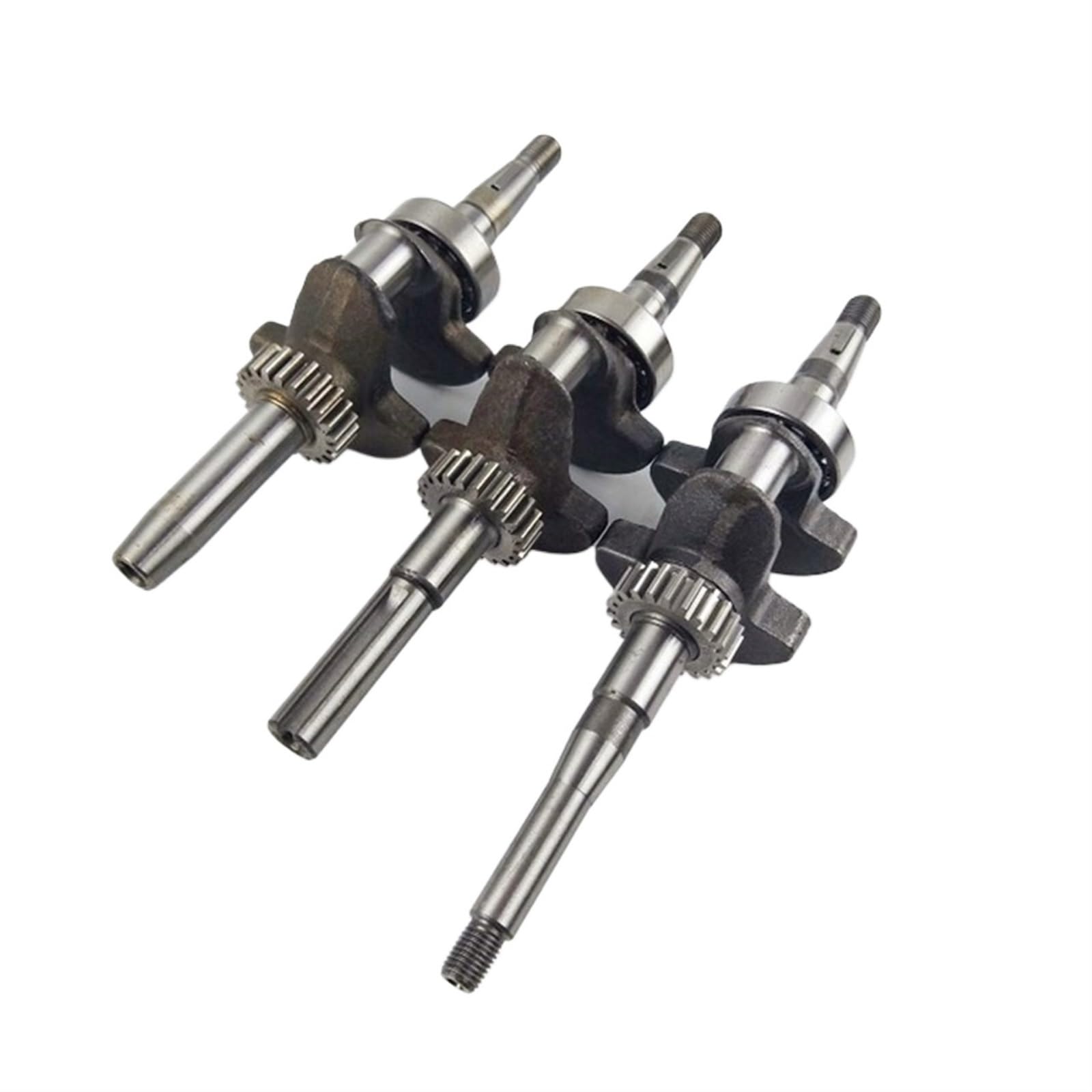 DOFABI Benzinmotorpumpen Leistungszubehör 152f 154f Expansionszylinderkurbelwelle for Flache Schlüsselwelle 08 Gewindekurbelwelle Kurbelwelle für Kettensägenmotor(Black Flat Key crankshaft)