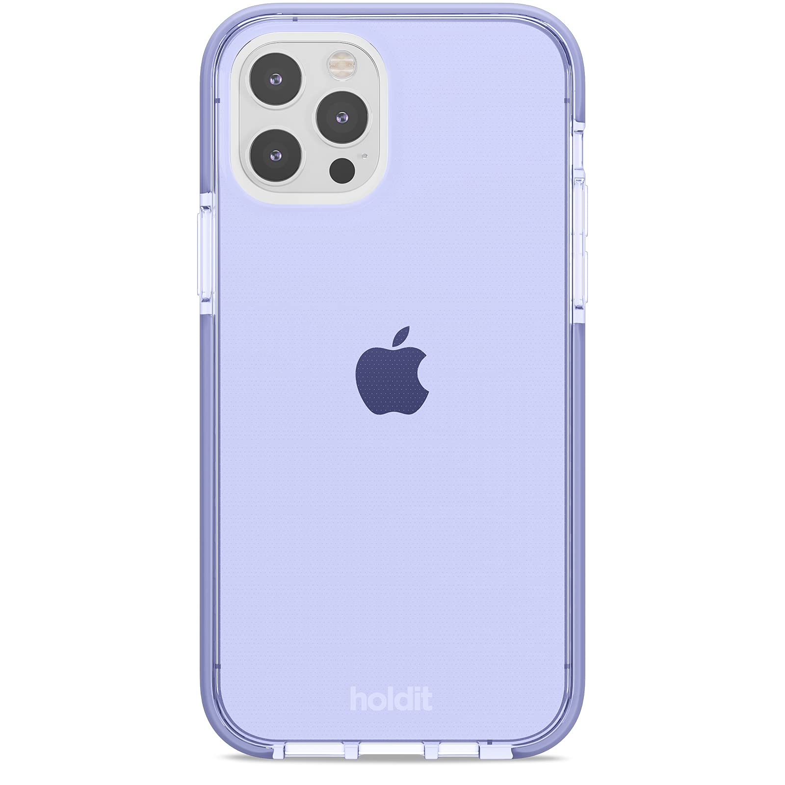 holdit Transparent Hülle für iPhone 12/12 Pro (6,1") - Vergilbungsfrei TPU hülle - Flexiblem und Durchsichtige Handyhüllen in Getönter Farbe - Crystal Clear - Lavender