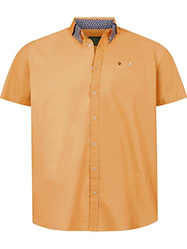 Charles Colby Herren Kurzarm Kurzarmhemd Duke Grayson Hellorange 2XL (XXL) - 45/46