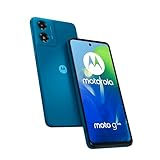 Motorola Moto g04s Smartphone (6,6"-HD+-Display, 50-MP-Kamera, 4/64 GB, 5000 mAh, Android 14) Satin Blue, inkl. Schutzcover + Handyhalterung [Exklusiv bei Amazon]