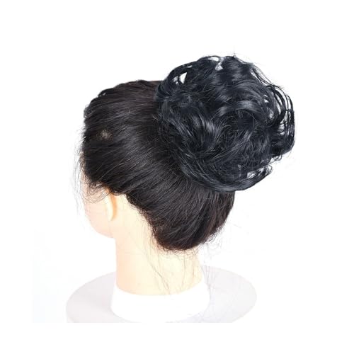 Haarteile Haarknoten Lockiger, unordentlicher Haarknoten, Chignon, Donut, Haarpolster, elastisches Haar, synthetisches Haarteil for Frauen Brötchen Haare(1)