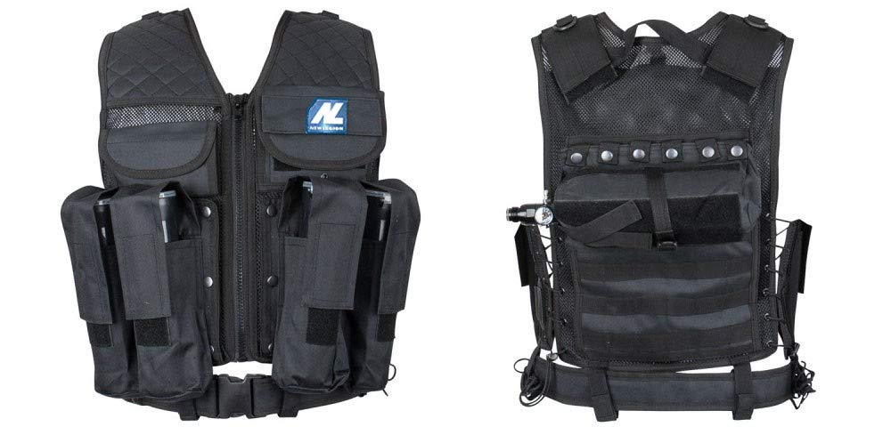 New Legion Erwachsene Tactical Weste Carrier Paintball, Schwarz, M-XXL