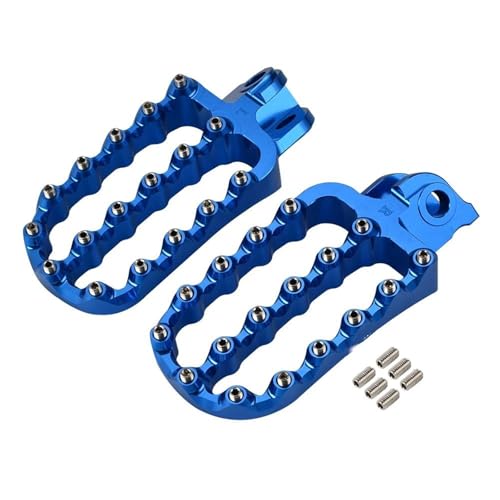 Motorrad Fußrasten Sets Für 690 790 950 990 1090 1190 1290 Super Abenteuer R RT Enduro SMC SMR Motorrad Geschmiedet Fußrasten Pedale Ruht Fußrasten(Blue)