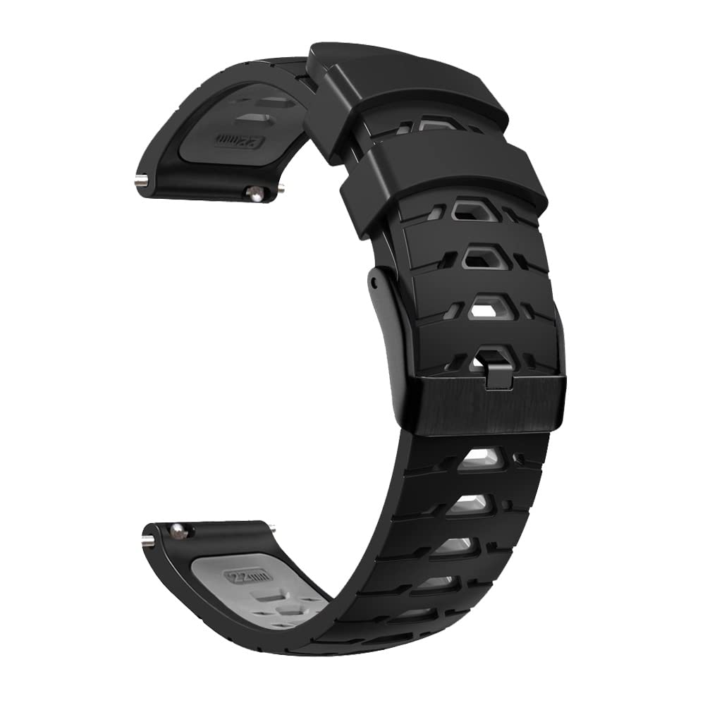 OPKDE 20 x 22 mm Smartwatch-Armband für Garmin Venu SQ/Venu2 Plus Armbänder Vivoactive 3 4/Forerunner 245 Uhrenarmband aus Silikon, 20mm Universal, Achat