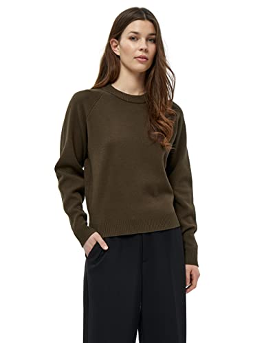 Peppercorn Rosalia Mock Neck Damen Pullover Größe XXL | Brauner Pullover Damen | Strickpullover Mit Langen Ärmeln Und Stehkragen | Pullover Damen Elegant | Damenpullover Langarm