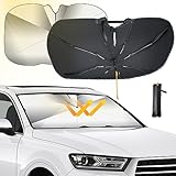 Auto Sonnenschutz Frontscheibe, für Audi RS A4 A5 A6 A7 Q3 Q5 Q7 q8 S5 S6 Faltbarer Auto Windschutzscheibe Sonnenschirm Regenschirm Einfache Lagerung