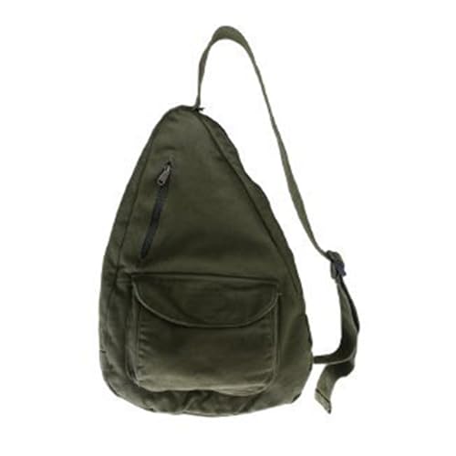 TAKOXIA 2023 Hüfttasche aus Segeltuch, modische Gürteltasche, Brusttasche für Damen und Herren, vielseitige Umhängetasche, große Kapazität, grün, As shown in the figure