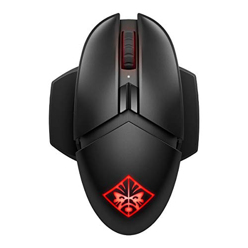 OMEN Photon Gaming Maus (kabellos, Qi Charging, bis zu 16.000 dpi, 11 programmierbare Tasten, RGB-Beleuchtung) schwarz