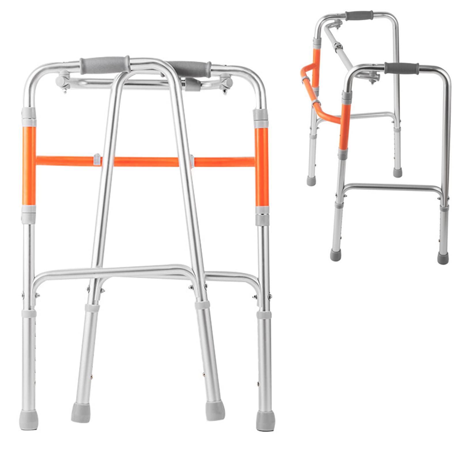 Leichter Zusammenklappbarer Mobiler Wagen, Verstellbar, Faltbar, Leichte Ergonomische Griffe, Aufrechter Gehwagen, Leicht Standard-Walker