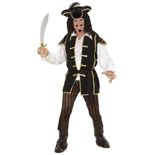 WIDMANN 06890 COSTUME CAPITANO PIRATA NERO XXL #0689