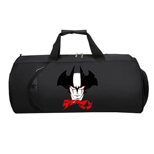 DEVIL.MAN HandgepäCk Tasche, Reisetasche Faltbar Kabinengepäck, Carry On Bag füR Urlaub Und Sport, Schwimmbad, Klinikaufenthalt Flugzeug(Black 3)