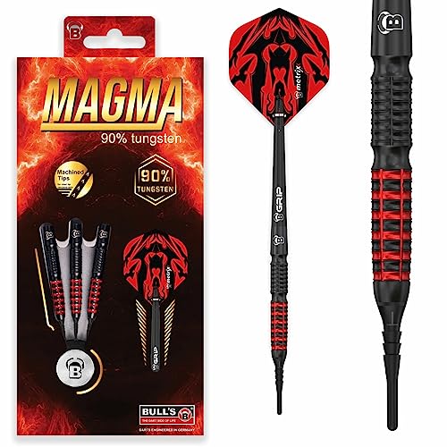 Bull's Magma Dart, Schwarz/Rot, 18 g