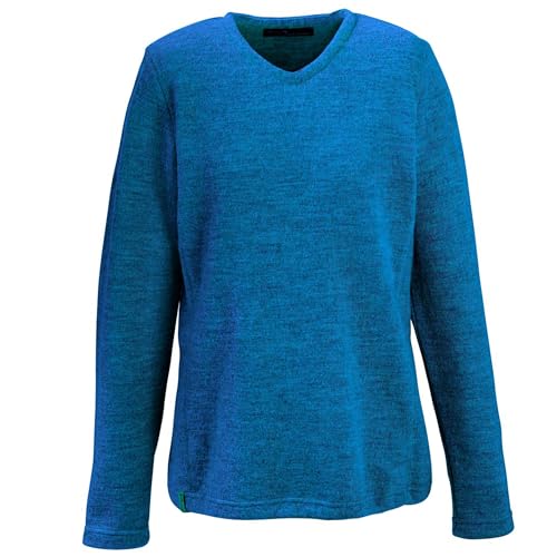 Mufflon Damen Wollpullover Mu- Vela W50 sea Petrol türkis - XL