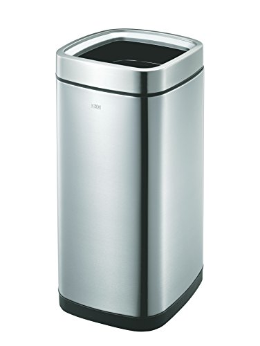 EKO Laguna Trash Bin 35L, Matt Edelstahl, 31.5 x 31.5 x 68.6 cm