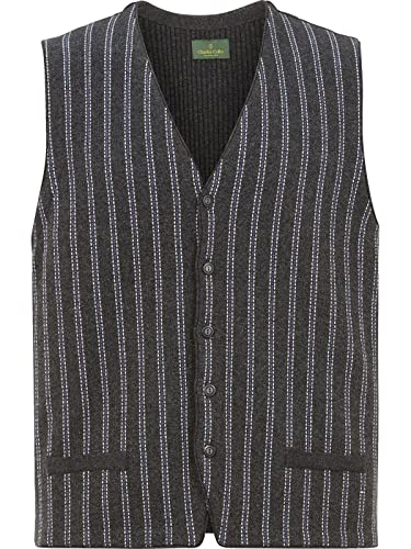 Charles Colby Herren Strickweste Bors (Indoor-Weste, Business-Weste) dunkelgrau 3XL (XXXL) - 64/66