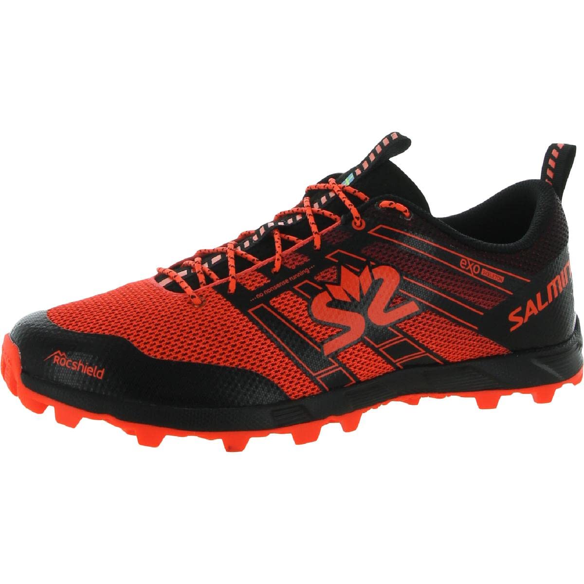 Salming Herren Elements 3 Schuhe, Black-New orange, US 10