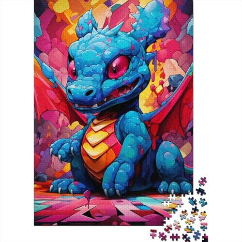 Art Dragon Baby für Erwachsene, 1000-teiliges Puzzle, Geschenke für Erwachsene, 1000-teiliges Puzzle für Erwachsene Teenager, Puzzle für Erwachsene, Lernspiel, Herausforderungsspielzeug (75x50cm)