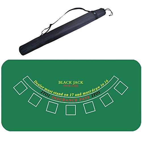 BFVAKBKYT Professionelle Pokermatte für Tische, for Texas Holdem Poker und Blackjack - Professionelle Matte(70 * 35in)