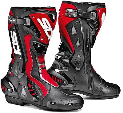 Sidi ST Motorradstiefel, Schwarz-Rot, Größe: 37