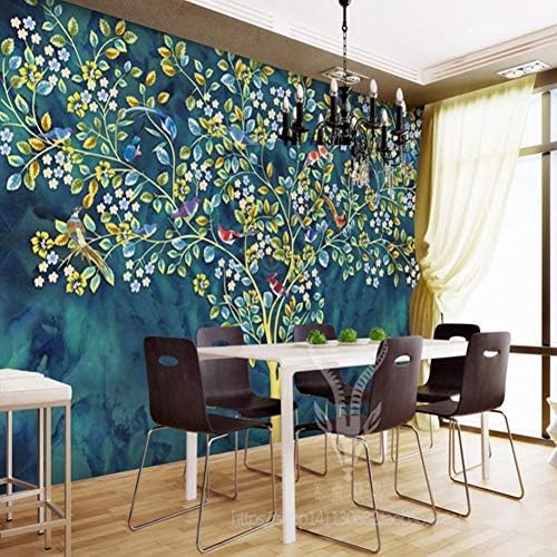 Abstrakter Silberbaum Kaffeebar Blume 3D Tapeten Wanddekoration Fototapete Sofas Wohnzimmer Wandbild Schlafzimmer-150cm×105cm