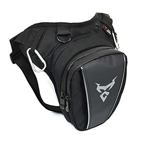 Motorrad Beintasche wasserdichte Tropfen Taille Bein Bag Oberschenkel Gürtel Hüfte Bum Motorrad Reise Fanny Pack Taschen Motorrad Tasche Bein(Grey)