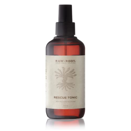 RAW ROOTs | Rescue Tonic 200ml | Cooling Spray hilft bei Haut- & Kopfhautproblemen - Kühlend, Beruhigend & Feuchtigkeitsspendend | Naturkosmetik Vegan Nachhaltig mit Aloe Vera | Dänische Handarbeit