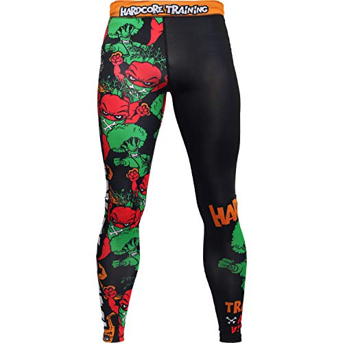 Hardcore Training Compression Hose Leggings Men's Angry Vitamins Grundschicht Herren Kampfsport BJJ Grappling MMA Fitness No Gi