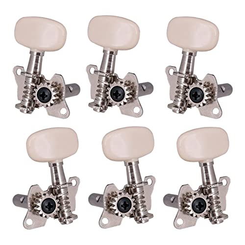 6 Stück Open Getriebe Akustische Klassische Gitarre Tuning Pegs Tuner Machine Kopf 3L3R Stimmwirbel Mechaniken