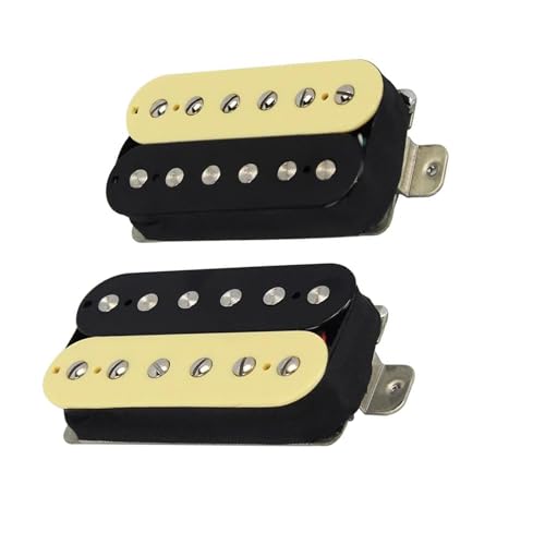 E-Gitarren-Tonabnehmer-Set, Brücke + Hals-Humbucker-Tonabnehmer, Farbe Weiß Und Schwarz e gitarren tonabnehmer