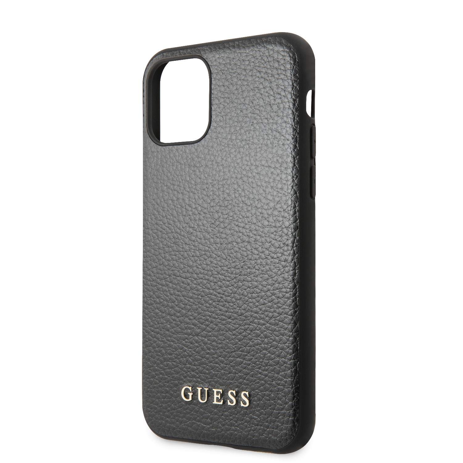 Guess Hülle aus der Iridescent-Kollektion GUHCN58IGLBK für das iPhone 11 Pro, schwarz