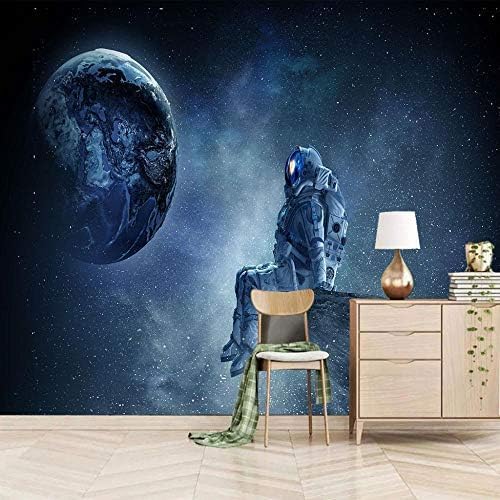 XLMING Graue Astronautenbilder 3D Tapeten Home Esszimmer Sofa Schlafzimmer Wohnzimmer TV Hintergrund-300cm×210cm